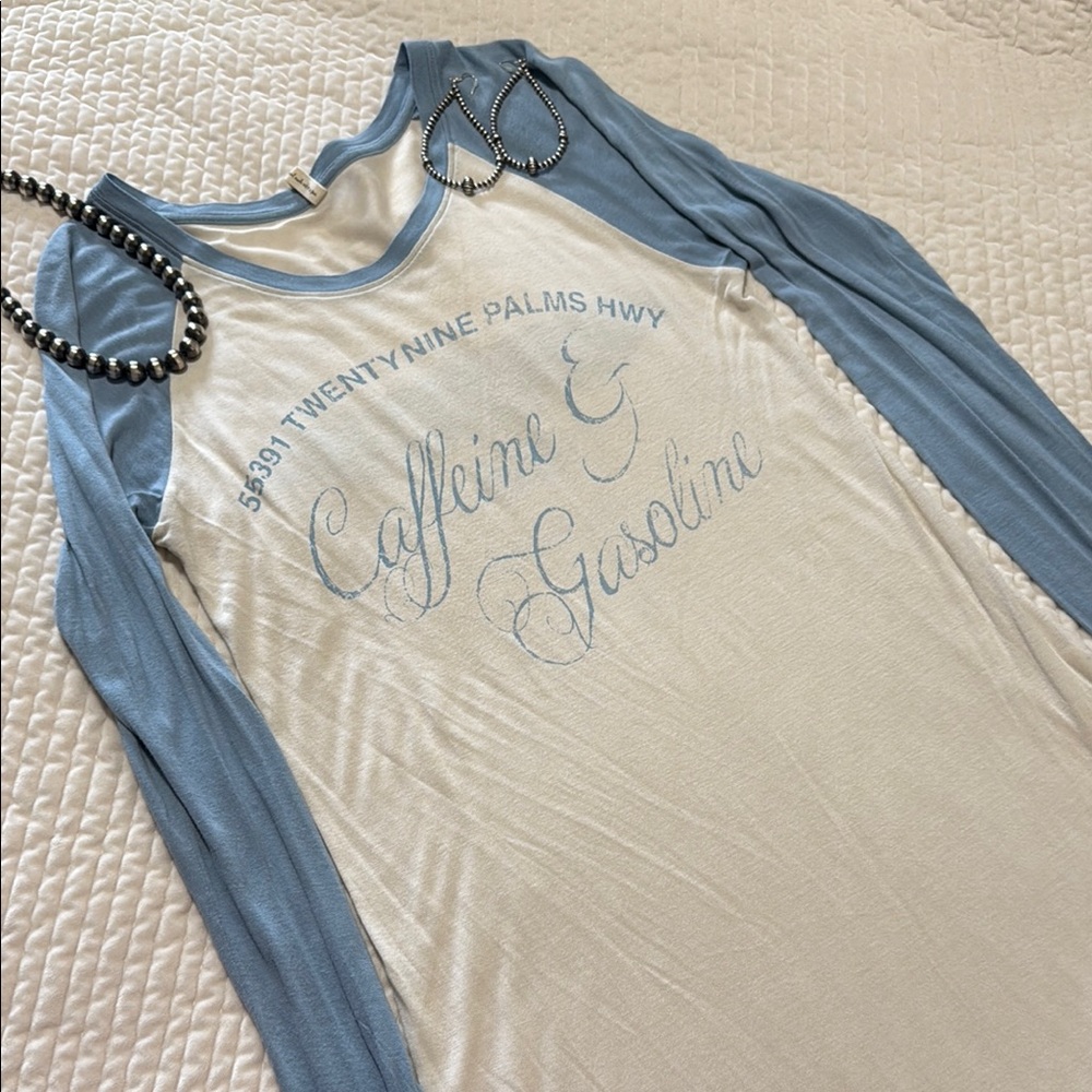 💙Caffeine & Gasoline Spell Tee